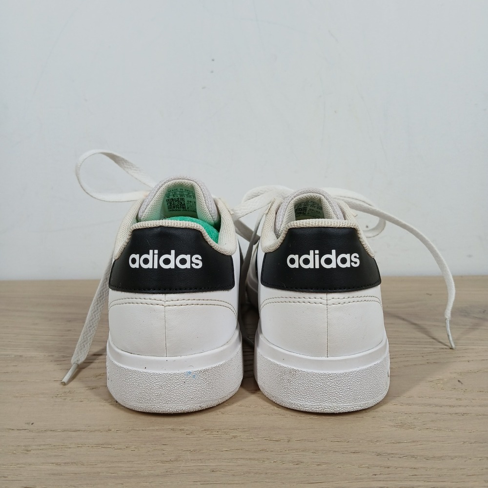 adidas White Black Classic Court Sneakers - Picture 4 of 10